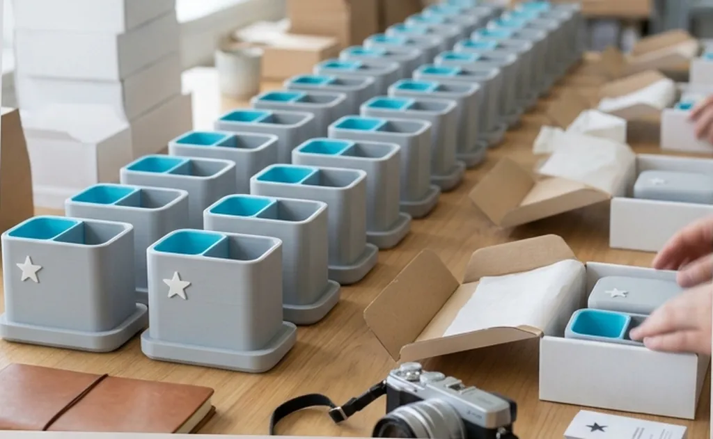 Concept render of a 3D-printed bulk corporate gifts