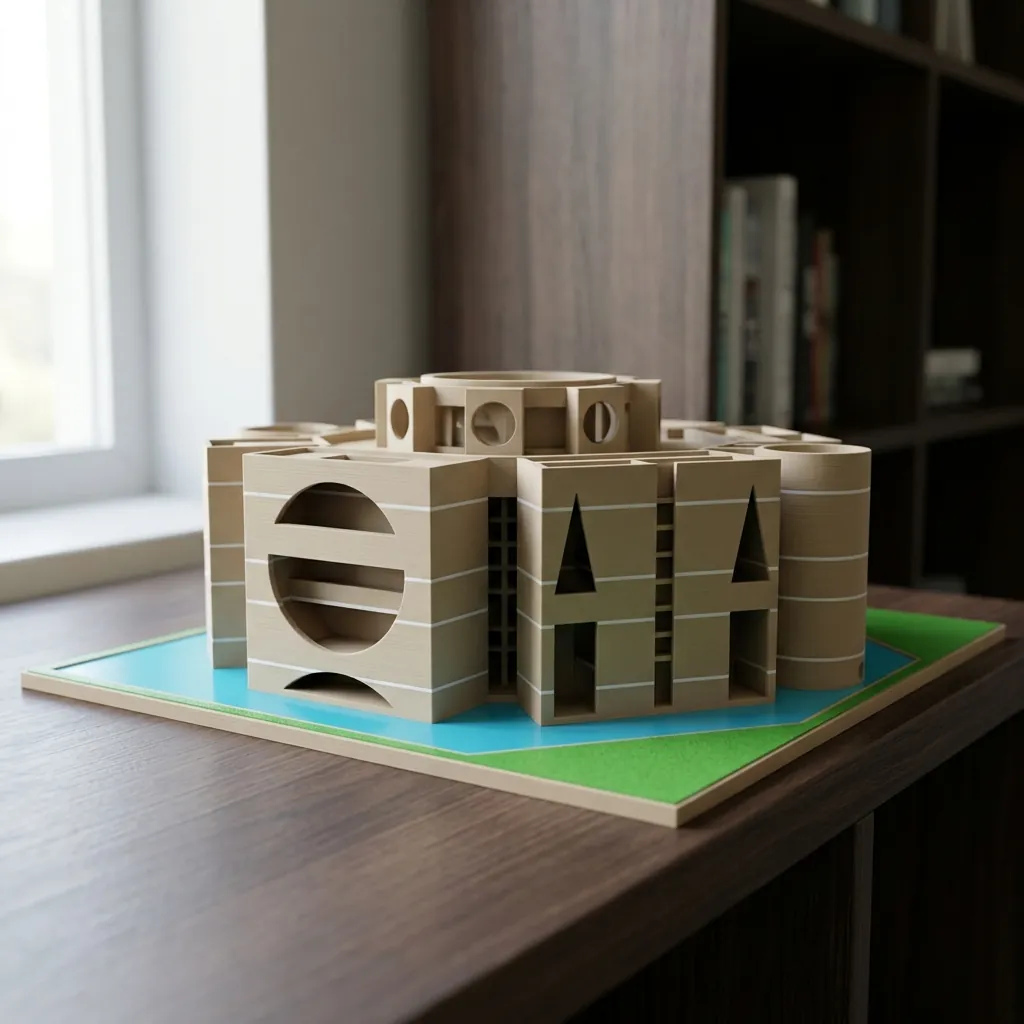 Concept render of a 3D-printed national landmark replica